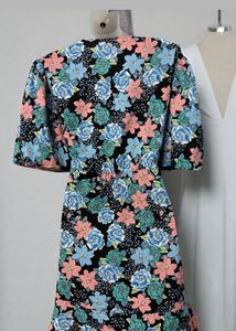 Plus Size Floral Wrap Dress