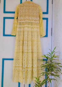 Full Embroidered Front Slit Kurta