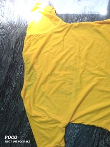 T Shirt For Girls.. Yellow Colour