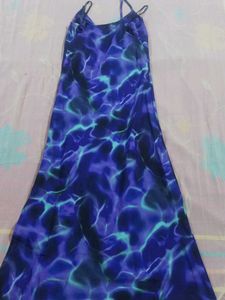 Abstract Print Maxi Dress