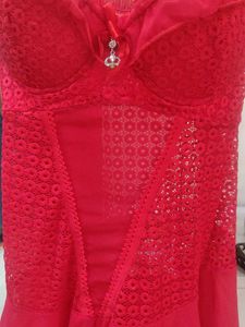 Red Camisole Slip Dress