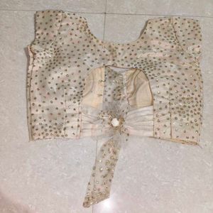 Cream And Meroon Colour Elegant Lehenga Choli Set