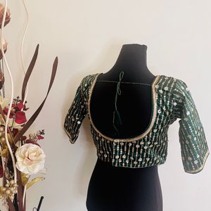 Brand New Designer Green Blouse
