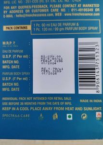 French Essence Bleu Perfume Set