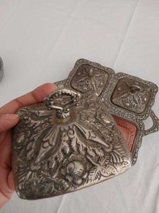 Antique Silver Plated Condiment Server