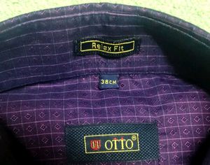 Otto Purple Patterned Finesse Shirt