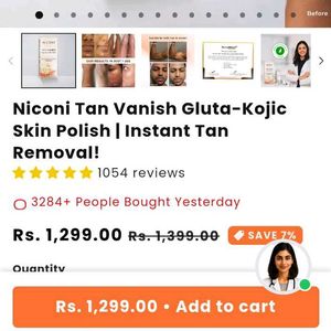NICONI Tan Vanish Skin Polish