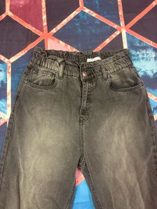 Charcoal Slouchy Fit Denim