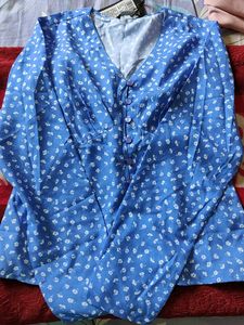 Floral Blue Dress