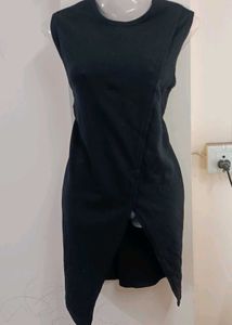 Blck Sleeveless Fitted Bodycon