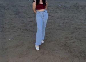 Light Blue Wide Legged Jeans