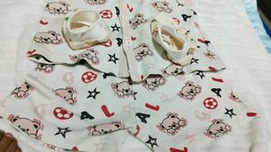Used Baby Dress With Socks