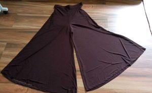Brown Flowy Palazzo Pants