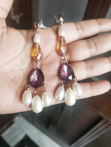 Crystal Pearl Earrings
