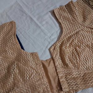 Elegant Navy &amp; Gold Fabric Set