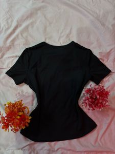 Chic Black Bodycon Top.SIZE-30-36