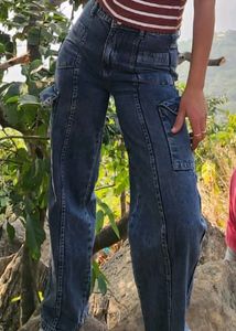 💥offer💥Cargo Straight Denim Full length-41&#34;