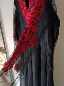 Black Party Wear Long Gown