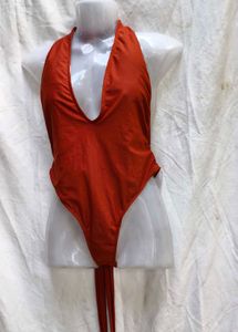 119. Chic Rust One Piece Swimsuit