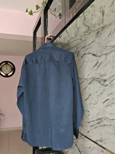 A Party Wear Navy Blue Shirt