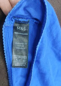 Blue Cotton Thong Panty 🖤