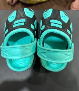 Blue And Black Crocs 12-18 Months