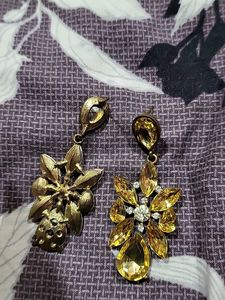 Statement Yellow Earrings