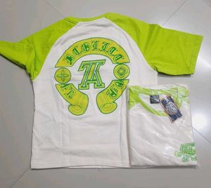 Trendy Green Sleeve T-Shirt