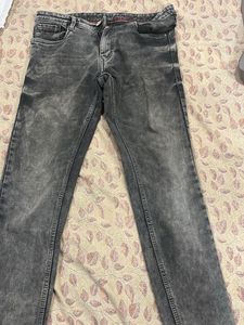 Stylish Gray Denim Jeans