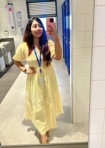 Yellow Korean Maxi Dress