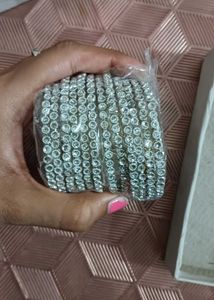 Sliver Shining Bangles