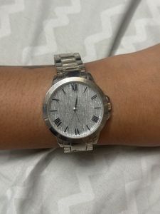 Ganeva Silver Wrist Watch Unisex