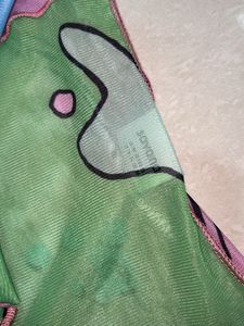 Sheer Graphic Print Top