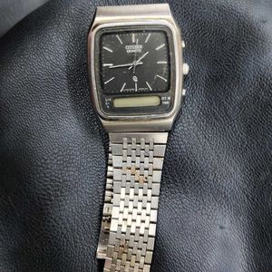 Vintage Citizen Quartz Analog Digital Watch