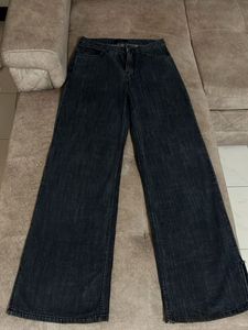 Wide Leg Denim Pants