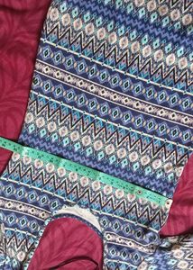 Patterned Mini Dress