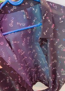 Math Print Crop Top