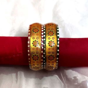 Vintage Hand Painted Indian Bangles