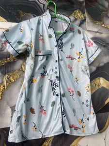 Floral Print Night Suit Set