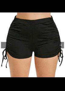 black shorts