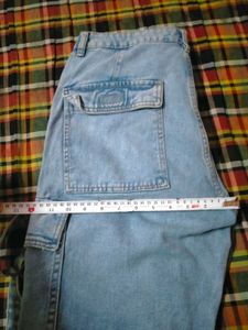 Light Wash Cargo Jeans