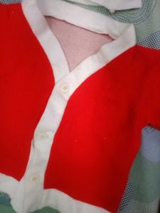 Beautiful Santa Dress With Caps For 2-4 Years Kids