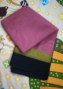 Elegant Pink & Black Saree 2 Combo