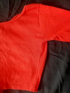 Orange Colour Crop tank Top