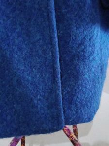 Elegant Blue Button-Down Coat