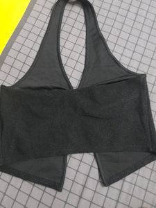 Black Halter neck Top
