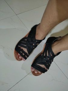 Black Wedges Heels