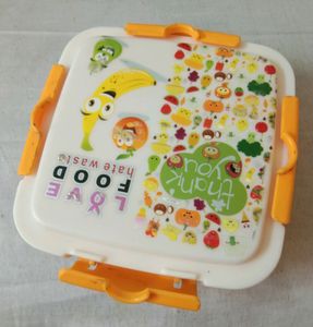 Yellow White Lunch Box