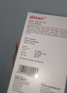 detan+ Alpha Arbutin 2% Face Serum