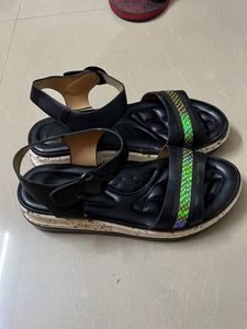 Forever New Black Wedges Sandals
